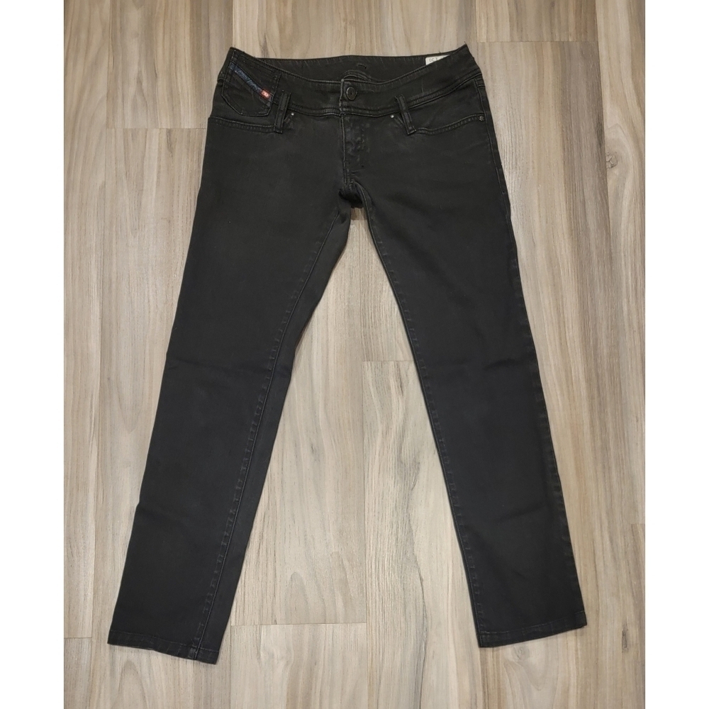 Diesel Matic 008A8 Women's Black Straight Regular Stretch Jeans W27 L30